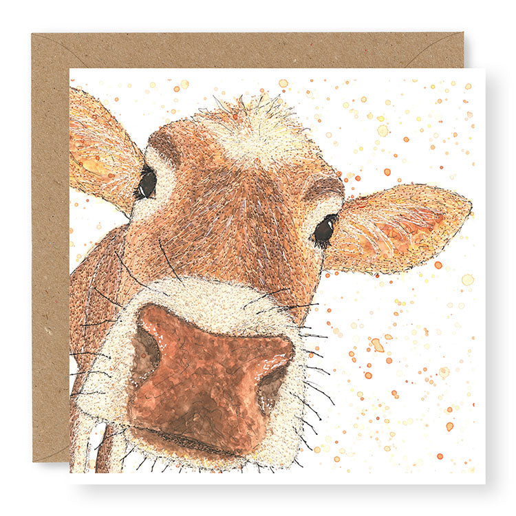 Cow Blank Card, (IW13)