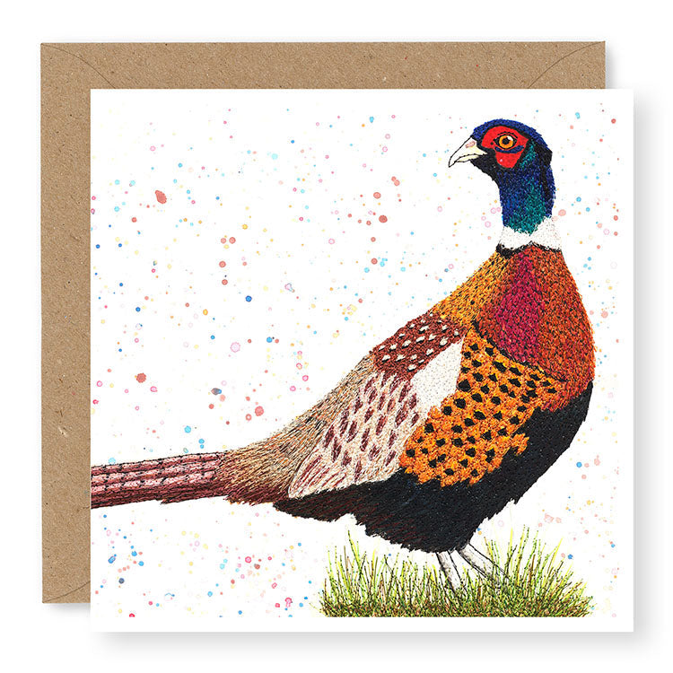 Pheasant Blank Card, (IW14)