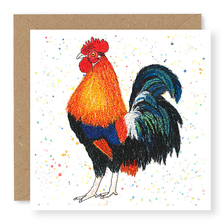 Rooster Blank Card, (IW15)