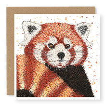 Load image into Gallery viewer, Red Panda Blank Card, (IW16)
