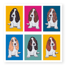 Load image into Gallery viewer, Whiskers Bassett Hound Card, (WH001)
