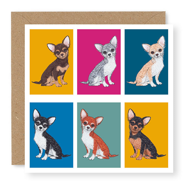 Whiskers Chihuahua Card, (WH010)