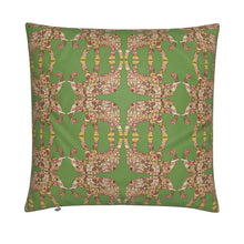 Load image into Gallery viewer, Cushion - Elephant on Moss Green
