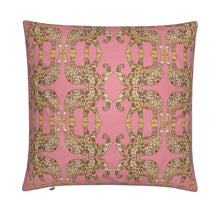 Load image into Gallery viewer, Cushion - Elephant on Salmon Pink
